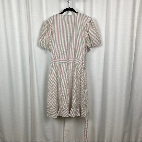 Draper James RSVP Pink&Green Stripe Wrap Dress Sz.XXL NWT - Picture 10 of 16